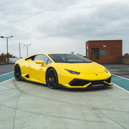 LAMBORGHINI HURACAN LP-610 CARBON FIBRE SIDE SKIRTS - CT DESIGN-Side Skirts-CT CARBON-CT Carbon - High-quality carbon fiber and gloss black aerodynamic parts for premium sports and luxury vehicles.