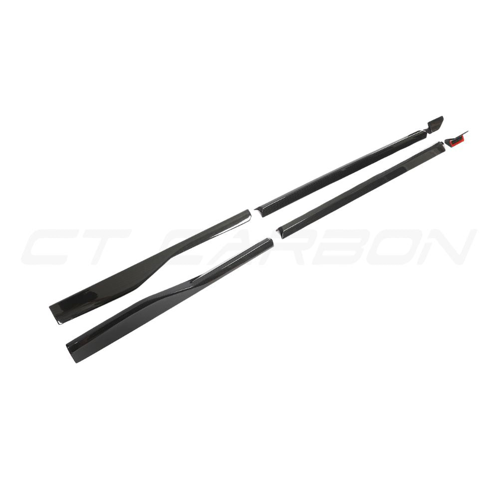 LAMBORGHINI URUS CARBON FIBRE SIDE SKIRTS - CT DESIGN-Side Skirts-CT CARBON-CT Carbon - High-quality carbon fiber and gloss black aerodynamic parts for premium sports and luxury vehicles.