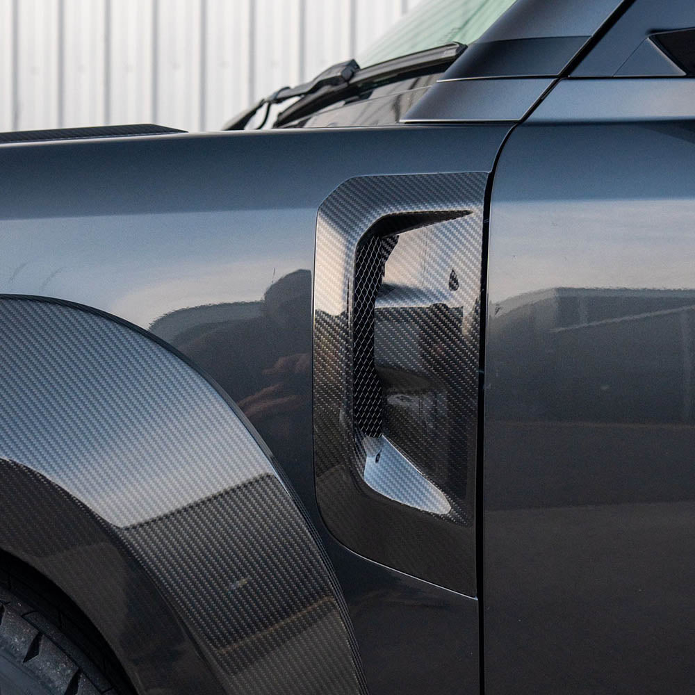 LAND ROVER DEFENDER L663 110 FULL CARBON FIBRE WIDE ARCH KIT - CT DESIGN-Kit-CT CARBON-CT Carbon - High-quality carbon fiber and gloss black aerodynamic parts for premium sports and luxury vehicles.
