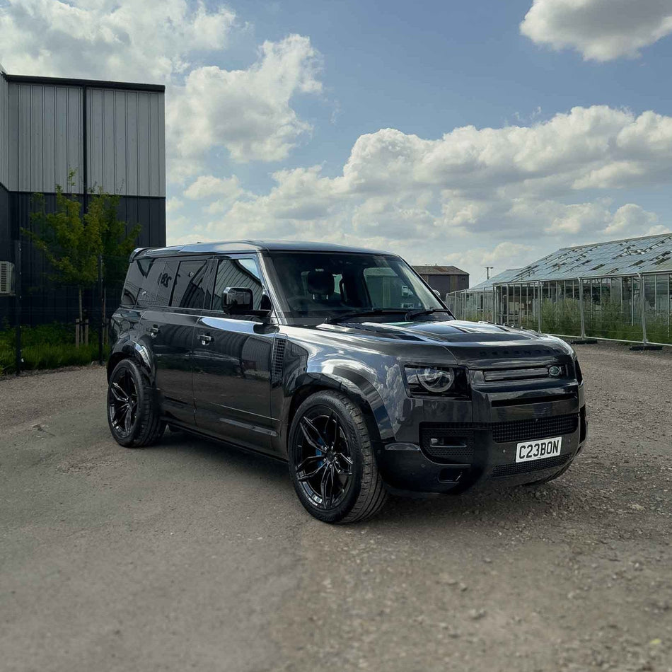 LAND ROVER DEFENDER L663 110 GLOSS BLACK WIDE ARCH FENDERS