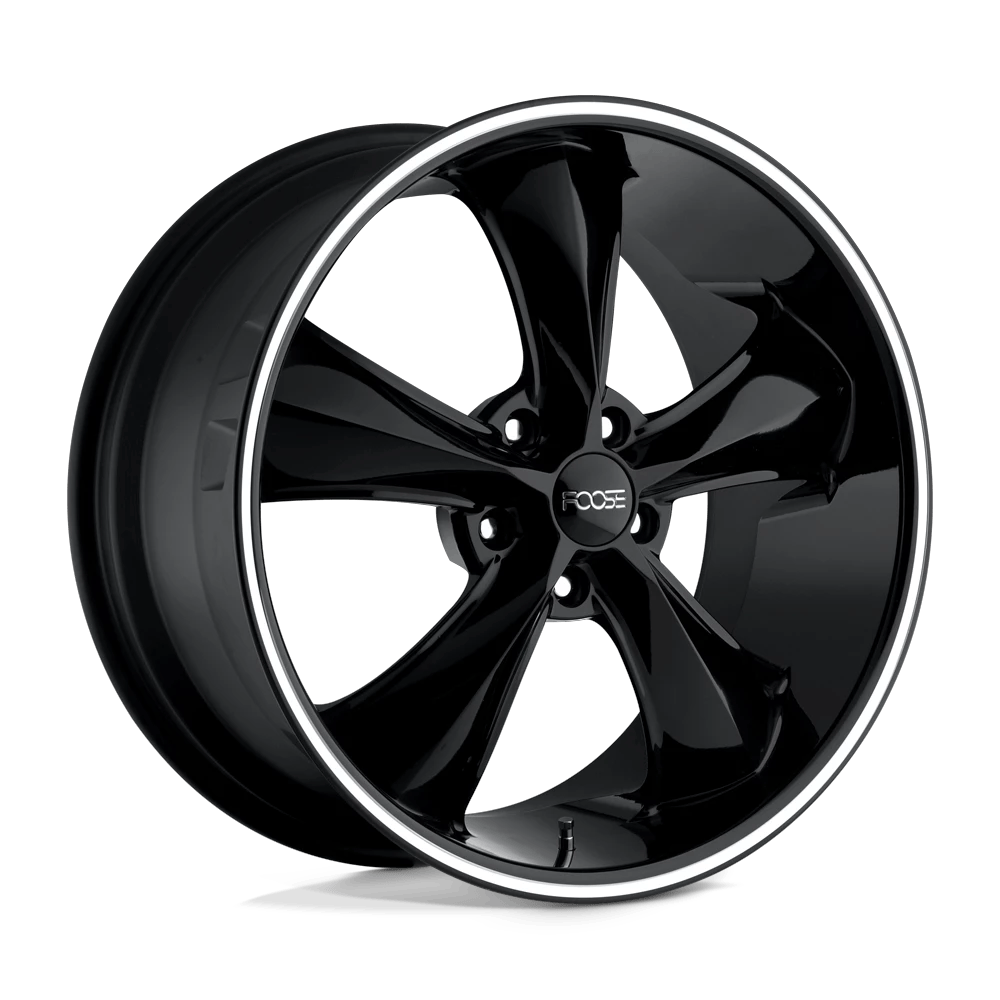 Foose 1PC F104 LEGEND 17x7 ET1 5x120.6 Gloss Black Milled