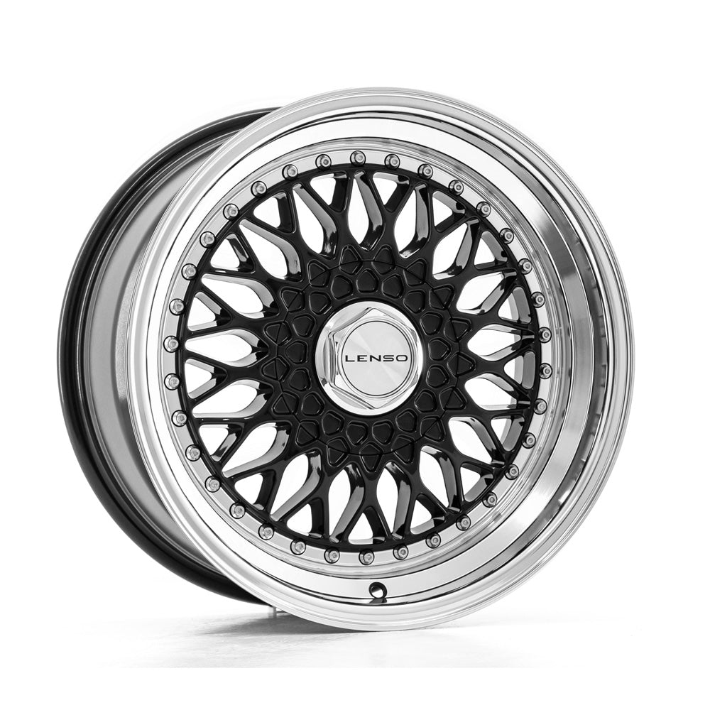 LENSO BSX 17x8.5 ET28 5x98 Gloss Black & Polished