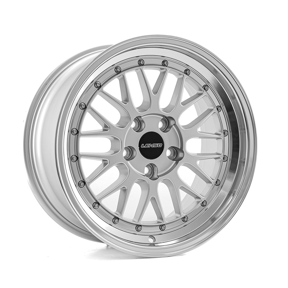 LENSO XLM 17x8.5 ET30 5x114.3 Gloss Silver & Polished