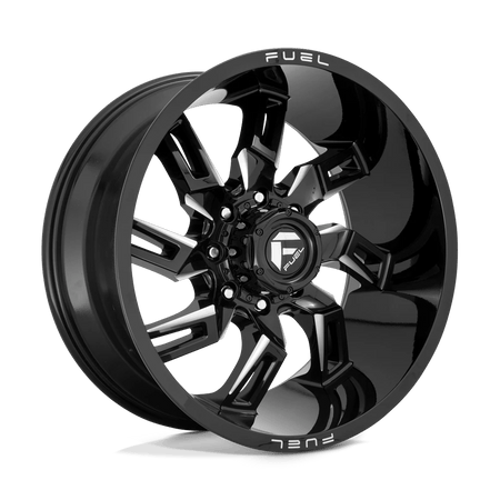 Fuel 1PC D747 LOCKDOWN 20x9 ET1 8x165.1 Gloss Black Milled
