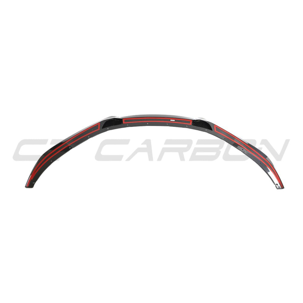 LOTUS EMIRA CARBON FIBRE FRONT SPLITTER - CT DESIGN-Splitter-CT CARBON-CT Carbon - High-quality carbon fiber and gloss black aerodynamic parts for premium sports and luxury vehicles.