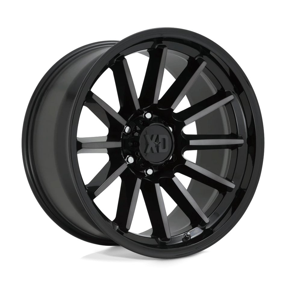 XD XD855 LUXE 20x9 ET18 6x120 Gloss Black Machined w/ Gray Tint