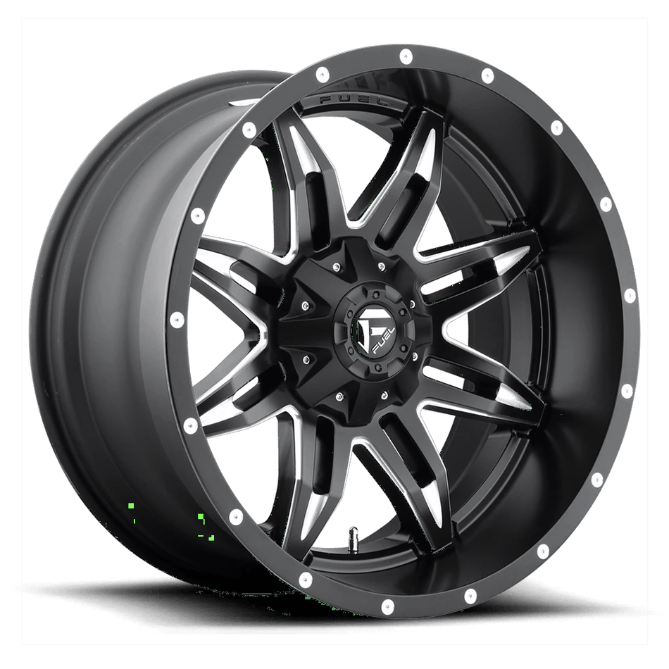 Fuel 1PC D567 LETHAL 15x10 ET-43 5x114.3/4.75 Matte Black Milled