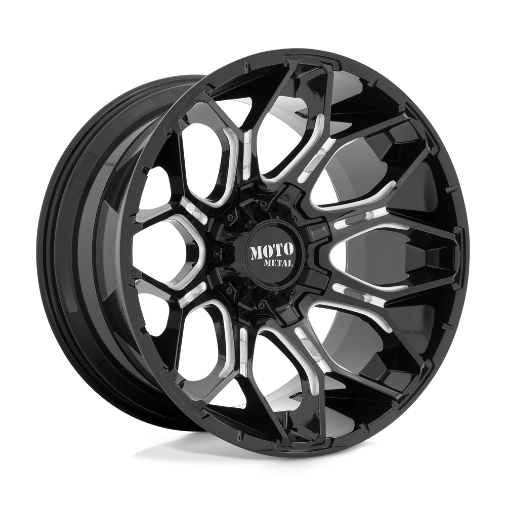 Moto Metal MO808 SNIPER 20x10 ET-18 8x165.1 Gloss Black Milled