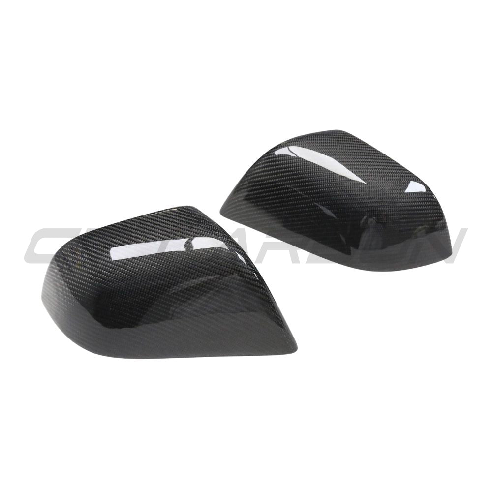 TESLA MODEL 3 2017-2023 CARBON FIBRE MIRRORS-Accessories-CT CARBON-CT Carbon - High-quality carbon fiber and gloss black aerodynamic parts for premium sports and luxury vehicles.