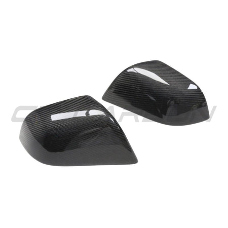 TESLA MODEL 3 2017-2023 CARBON FIBRE MIRRORS-Accessories-CT CARBON-CT Carbon - High-quality carbon fiber and gloss black aerodynamic parts for premium sports and luxury vehicles.