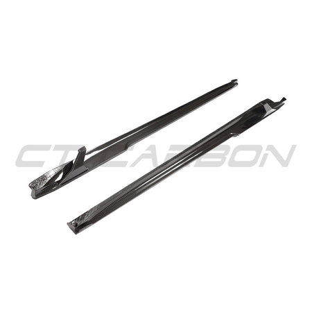 PORSCHE 911 991.2 GTS 2017-2019 CARBON FIBRE SIDE SKIRT EXTENSIONS-Side Skirts-CT CARBON-CT Carbon - High-quality carbon fiber and gloss black aerodynamic parts for premium sports and luxury vehicles.