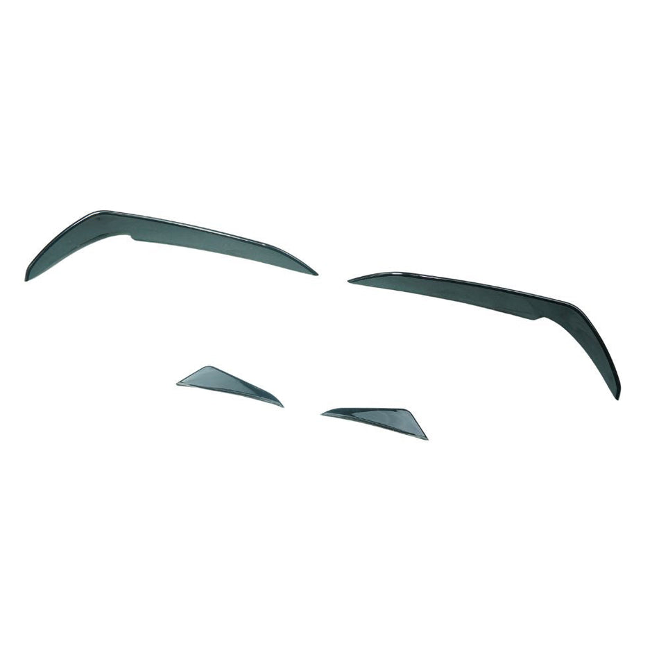 VOLKSWAGEN GOLF GTI/GTD MK7.5 2017-2020 GLOSS BLACK FRONT BUMPER CANARDS