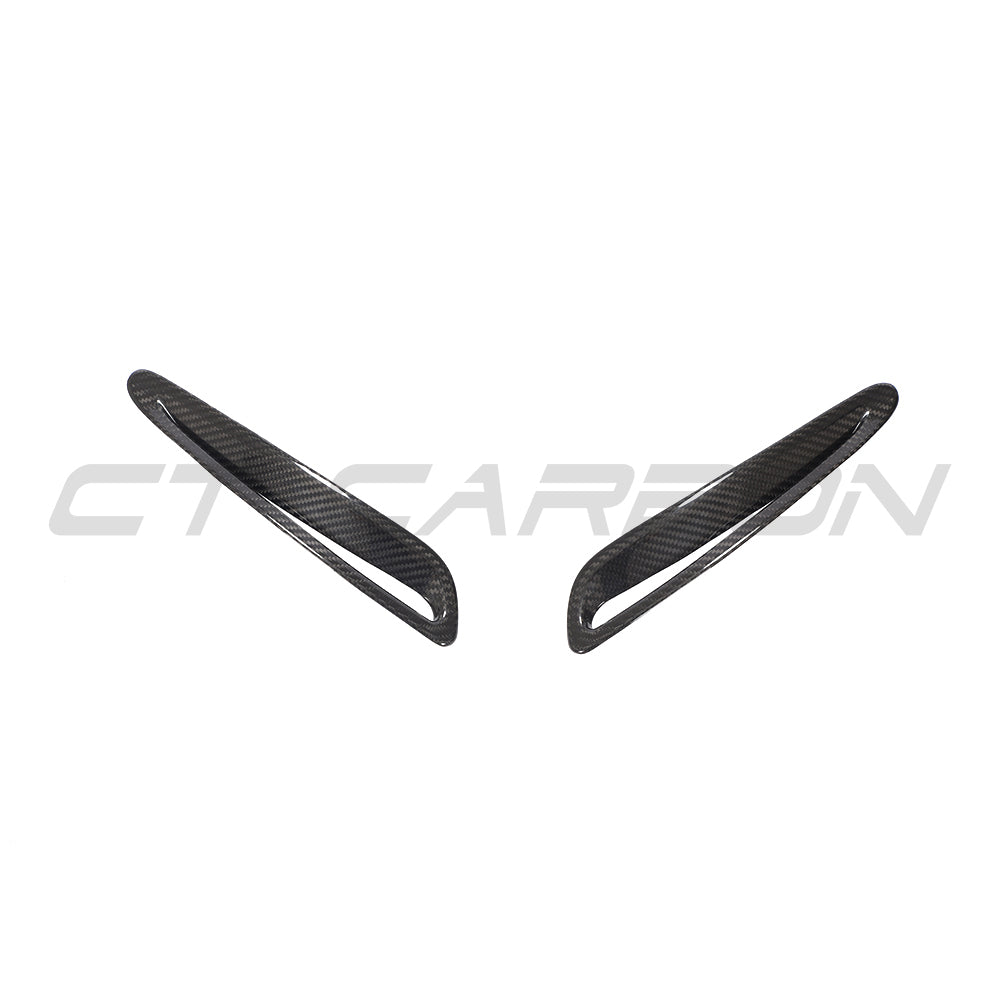 TOYOTA SUPRA 2019+ A90 CARBON FIBRE HOOD/BONNET TRIM-Accessories-CT CARBON-CT Carbon - High-quality carbon fiber and gloss black aerodynamic parts for premium sports and luxury vehicles.