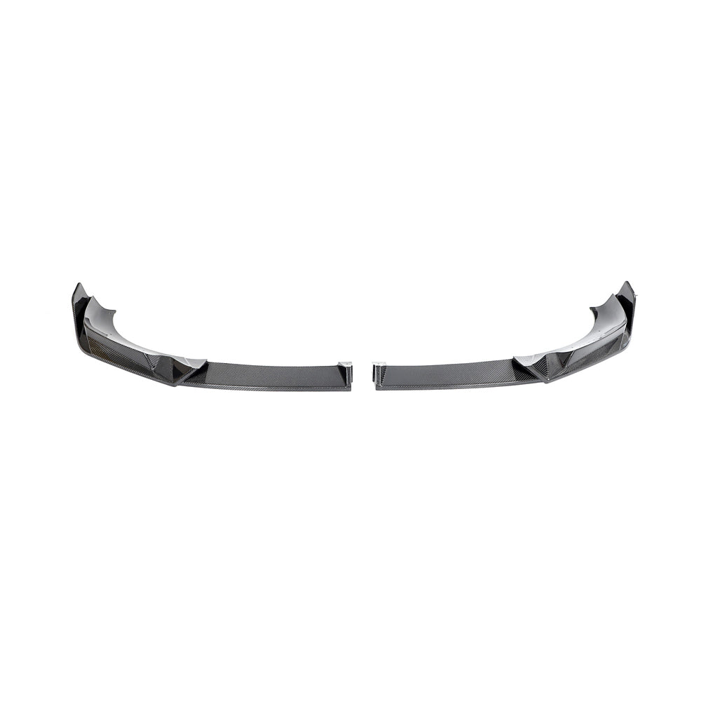 BMW X3M/X4M F97/F98 LCI 2022+ CARBON FIBRE SPLITTER-Splitter-CT CARBON-CT Carbon - High-quality carbon fiber and gloss black aerodynamic parts for premium sports and luxury vehicles.