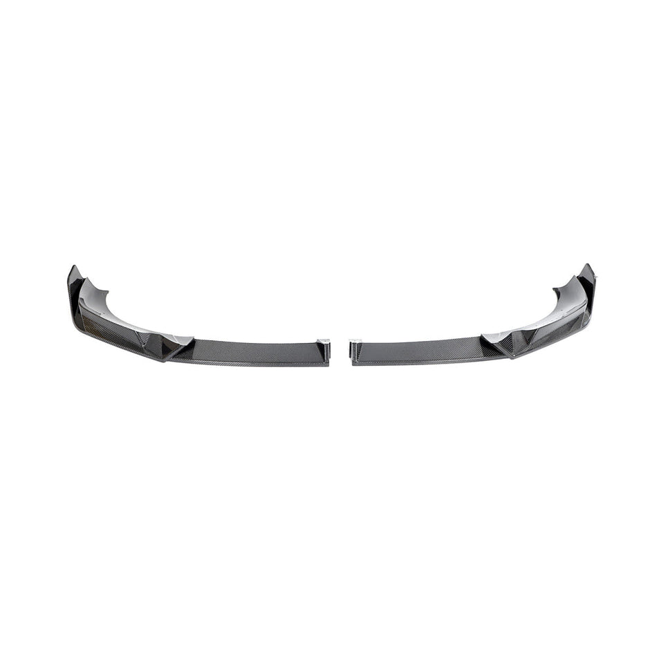 BMW X3M/X4M F97/F98 LCI 2022+ CARBON FIBRE SPLITTER-Splitter-CT CARBON-CT Carbon - High-quality carbon fiber and gloss black aerodynamic parts for premium sports and luxury vehicles.