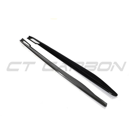 BMW 4 SERIES 2020+ G26 & i4 CARBON FIBRE SIDE SKIRTS-Side Skirts-CT CARBON-CT Carbon - High-quality carbon fiber and gloss black aerodynamic parts for premium sports and luxury vehicles.