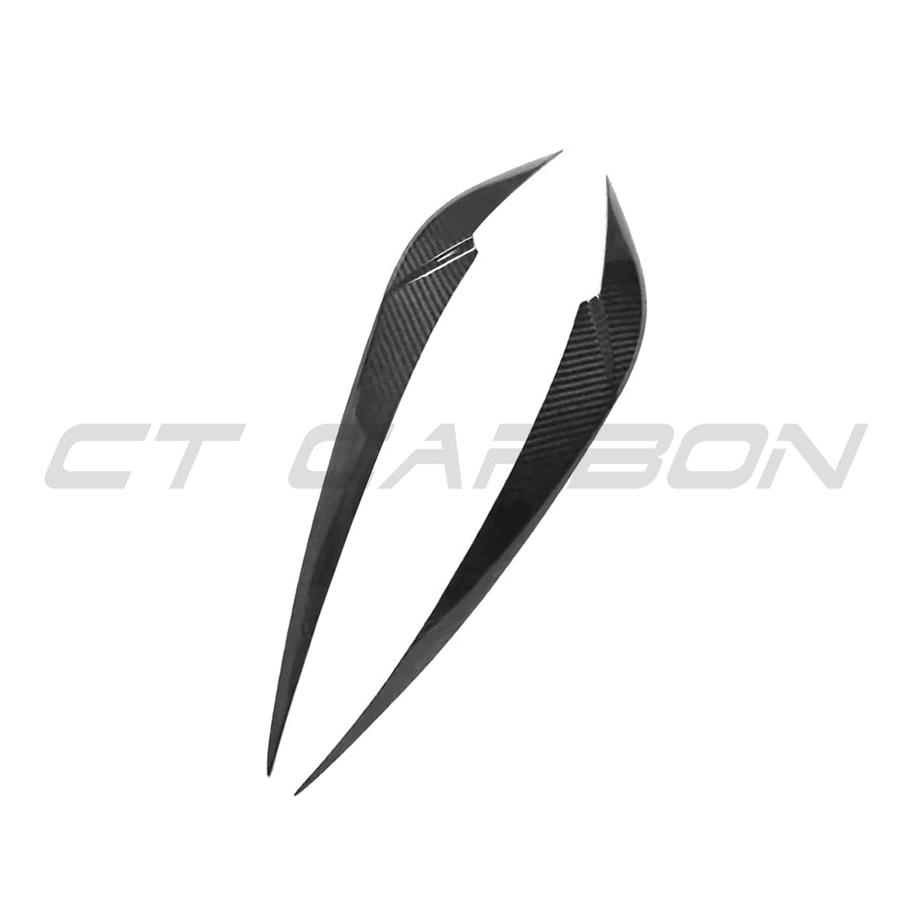 BMW M3 & M4 G8X CARBON FIBRE HEADLIGHT EYEBROW-Accessories-CT CARBON-CT Carbon - High-quality carbon fiber and gloss black aerodynamic parts for premium sports and luxury vehicles.