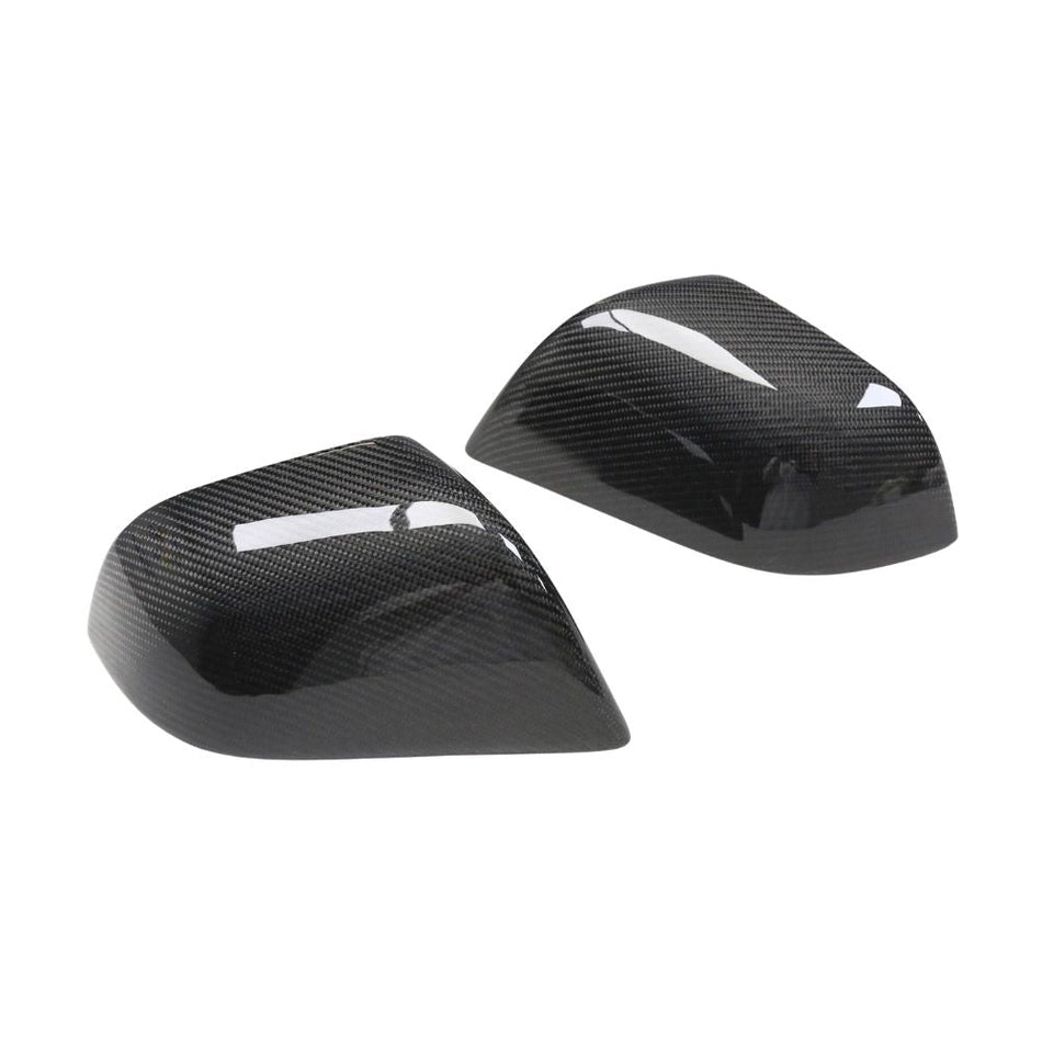 TESLA MODEL 3 2017-2023 CARBON FIBRE MIRRORS-Accessories-CT CARBON-CT Carbon - High-quality carbon fiber and gloss black aerodynamic parts for premium sports and luxury vehicles.