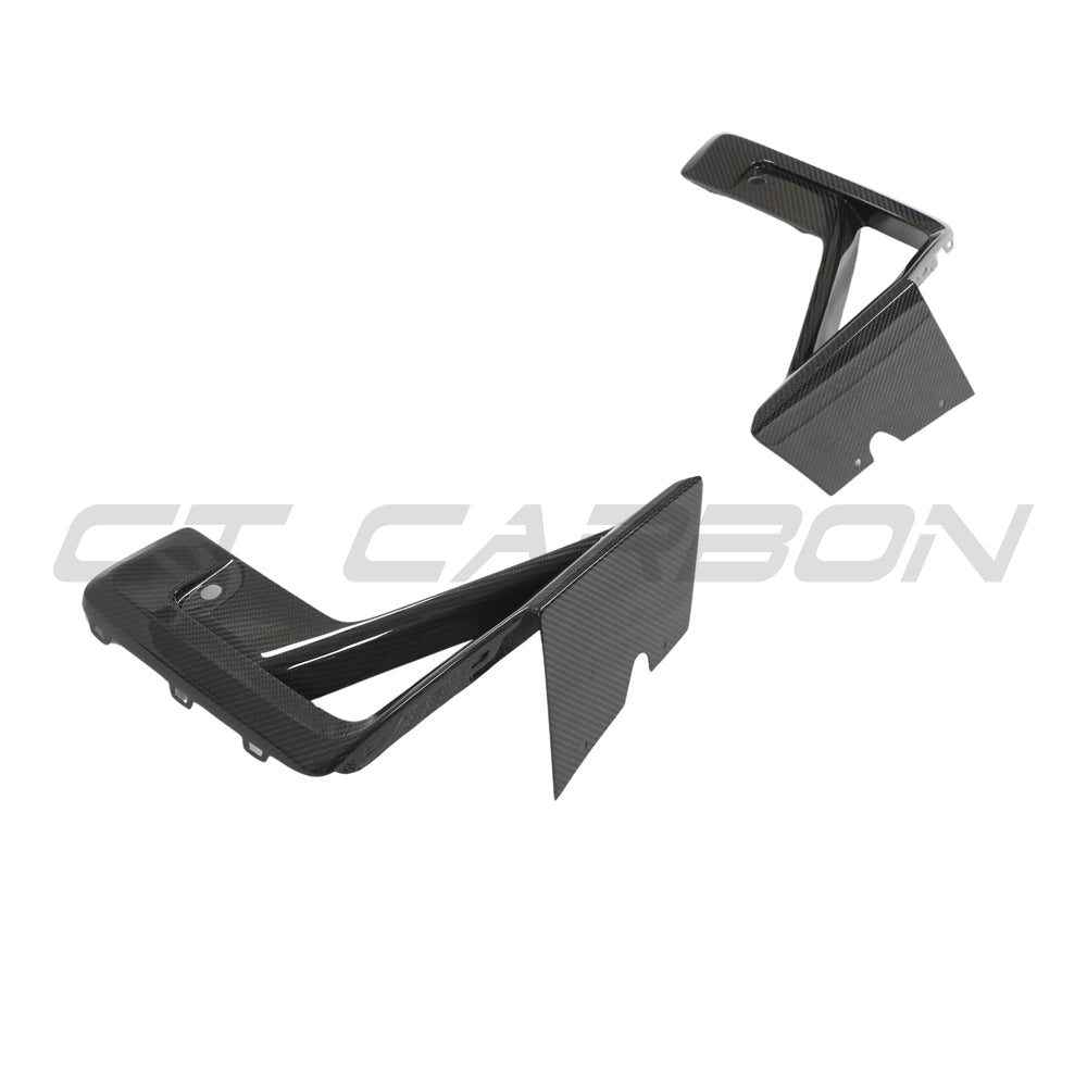 BMW X3M/X4M F97/F98 LCI 2022+ CARBON FIBRE FRONT BUMPER TRIM-Accessories-CT CARBON-CT Carbon - High-quality carbon fiber and gloss black aerodynamic parts for premium sports and luxury vehicles.