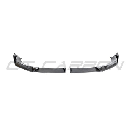 BMW X3M/X4M F97/F98 LCI 2022+ CARBON FIBRE SPLITTER-Splitter-CT CARBON-CT Carbon - High-quality carbon fiber and gloss black aerodynamic parts for premium sports and luxury vehicles.