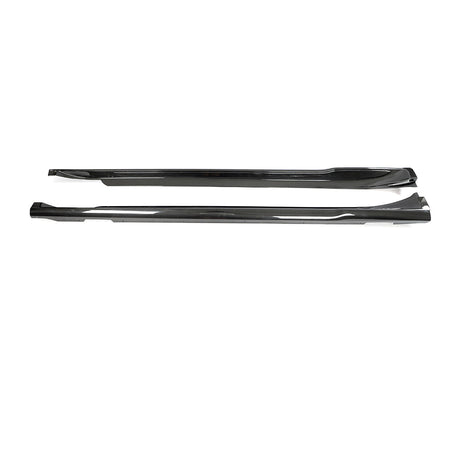 PORSCHE TAYCAN / TAYCAN 4 / TAYCAN 4S / TAYCAN GTS 2019+ CARBON FIBRE SIDE SKIRTS-Side Skirts-CT CARBON-CT Carbon - High-quality carbon fiber and gloss black aerodynamic parts for premium sports and luxury vehicles.