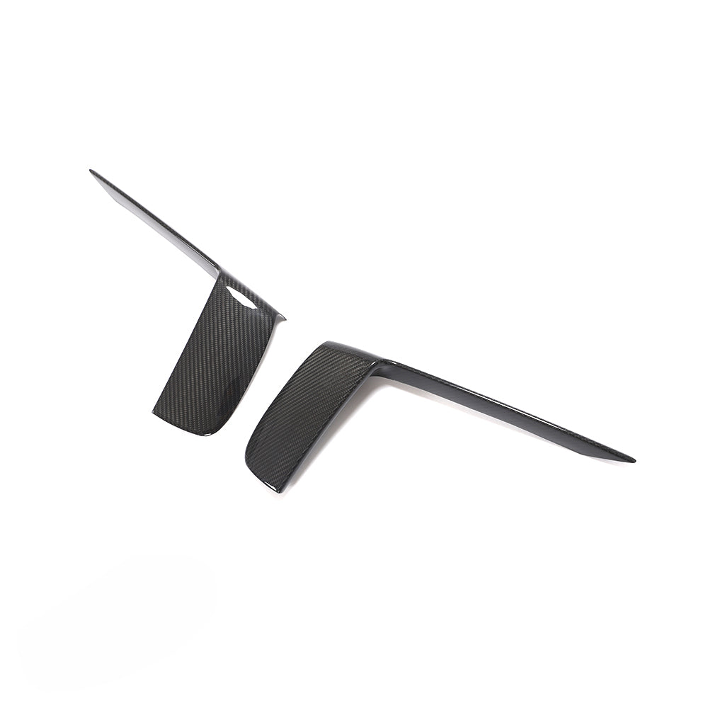 PORSCHE 911 991.2 GT3RS 2018-2020 CARBON FIBRE FRONT BUMPER TRIM COVERS-Accessories-CT CARBON-CT Carbon - High-quality carbon fiber and gloss black aerodynamic parts for premium sports and luxury vehicles.