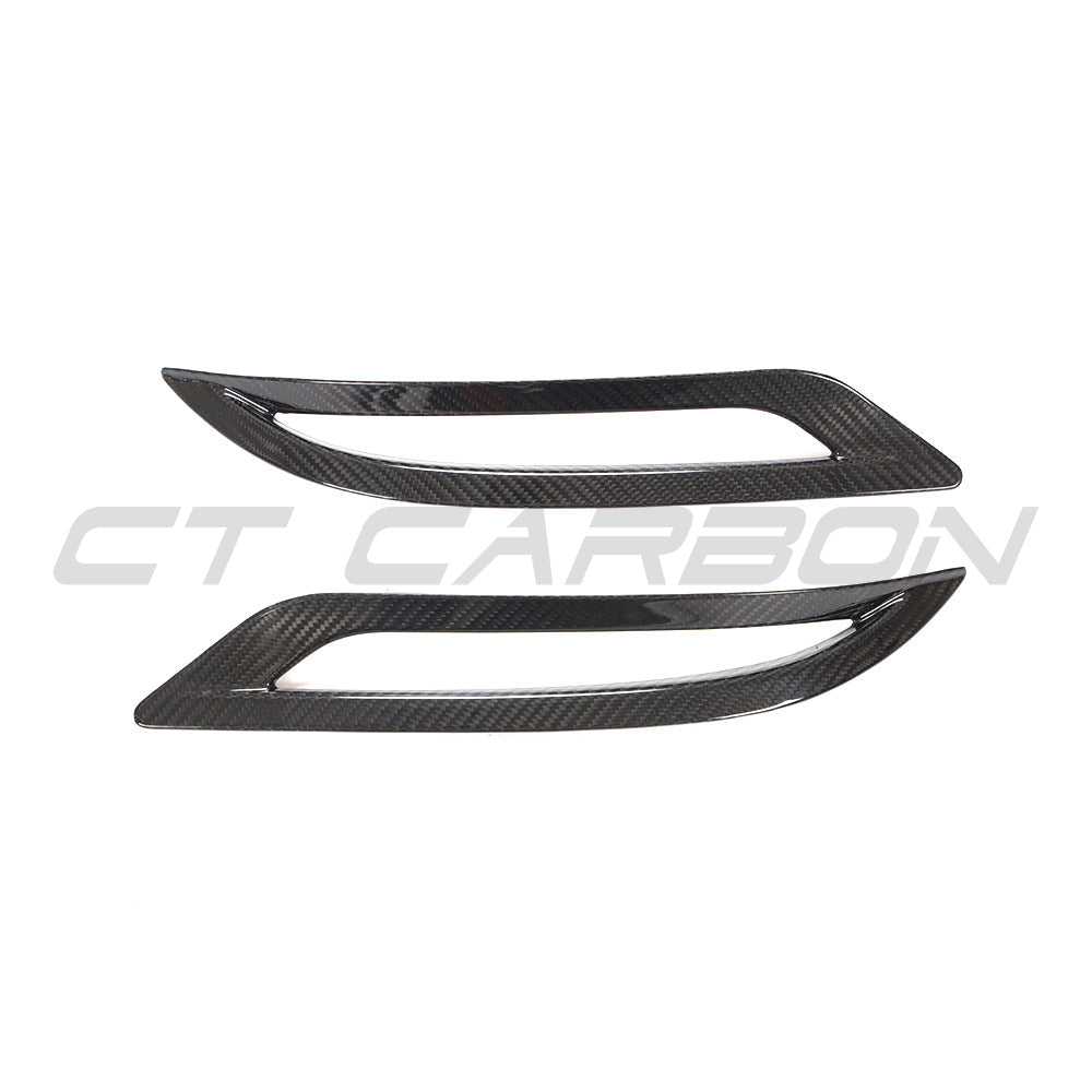 TESLA MODEL 3 2017-2023 CARBON FIBRE REAR REFLECTOR COVER-Accessories-CT CARBON-CT Carbon - High-quality carbon fiber and gloss black aerodynamic parts for premium sports and luxury vehicles.