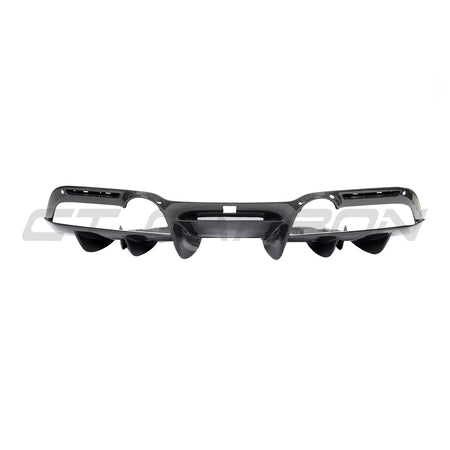 FERRARI F8 2019-2023 CARBON FIBRE DIFFUSER-Diffuser-CT CARBON-CT Carbon - High-quality carbon fiber and gloss black aerodynamic parts for premium sports and luxury vehicles.