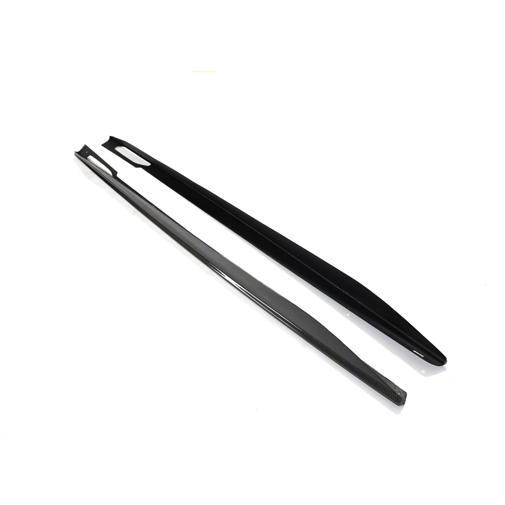 BMW 4 SERIES 2020+ G26 & i4 CARBON FIBRE SIDE SKIRTS-Side Skirts-CT CARBON-CT Carbon - High-quality carbon fiber and gloss black aerodynamic parts for premium sports and luxury vehicles.