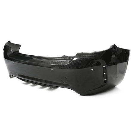 BMW F87 M2/M2C CARBON PRE-PREG FIBRE REAR BUMPER-Bumper-CT CARBON-CT Carbon - High-quality carbon fiber and gloss black aerodynamic parts for premium sports and luxury vehicles.