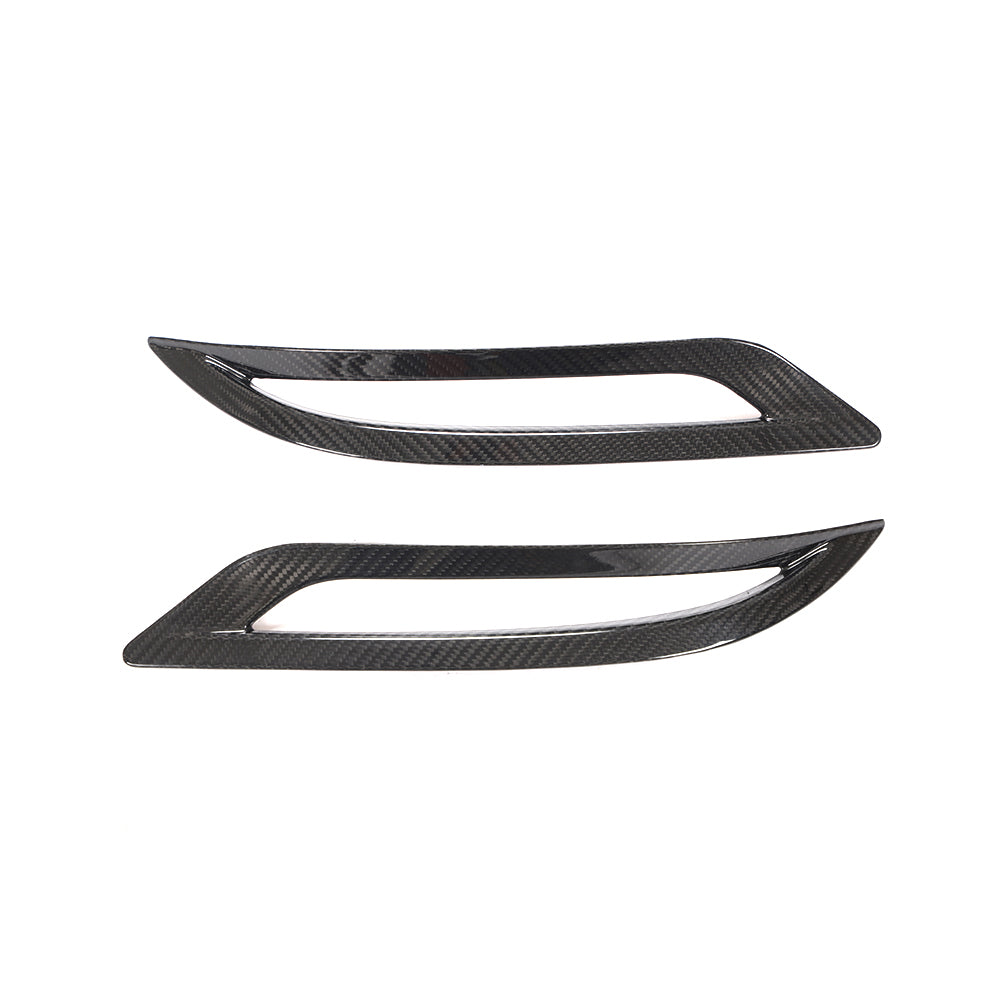 TESLA MODEL 3 2017-2023 CARBON FIBRE REAR REFLECTOR COVER-Accessories-CT CARBON-CT Carbon - High-quality carbon fiber and gloss black aerodynamic parts for premium sports and luxury vehicles.