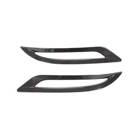 TESLA MODEL 3 2017-2023 CARBON FIBRE REAR REFLECTOR COVER-Accessories-CT CARBON-CT Carbon - High-quality carbon fiber and gloss black aerodynamic parts for premium sports and luxury vehicles.