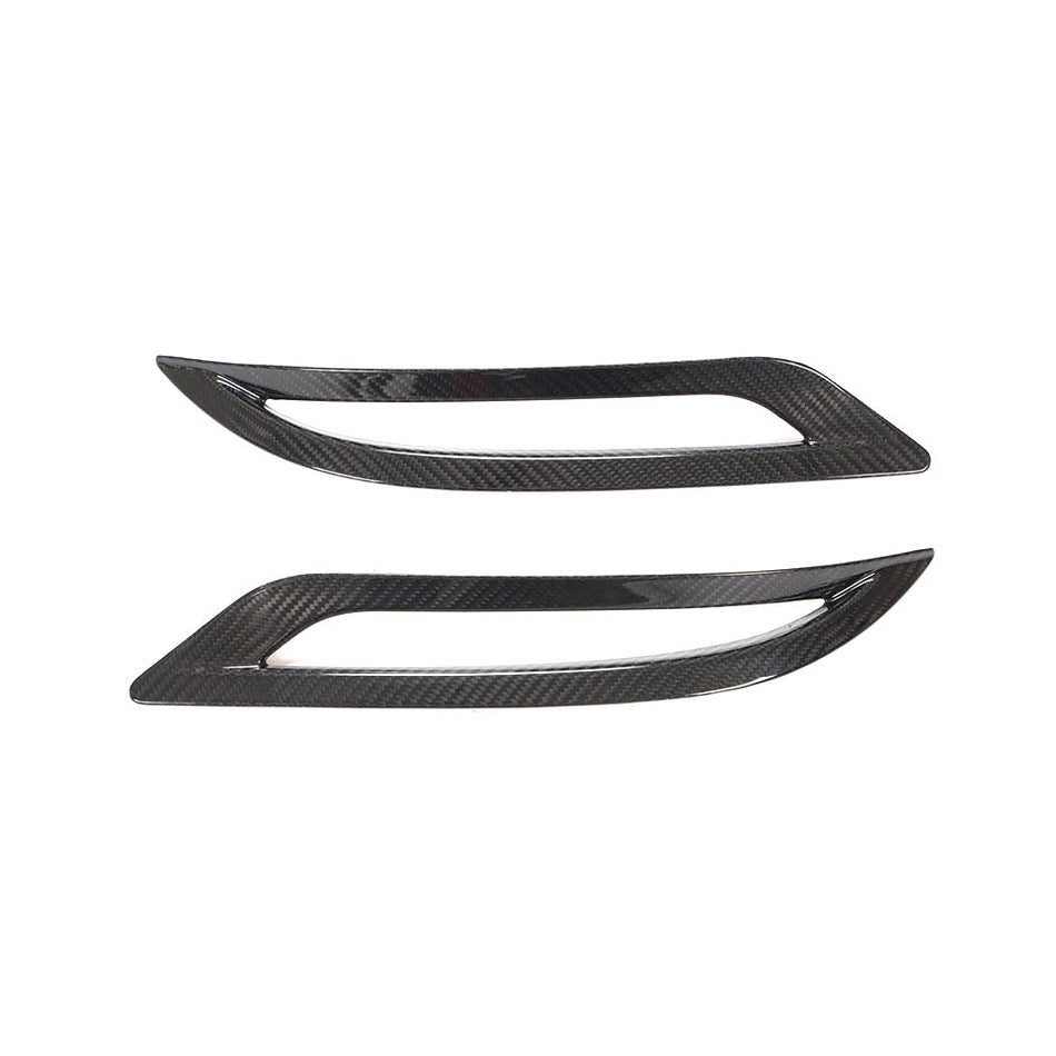 TESLA MODEL 3 2017-2023 CARBON FIBRE REAR REFLECTOR COVER-Accessories-CT CARBON-CT Carbon - High-quality carbon fiber and gloss black aerodynamic parts for premium sports and luxury vehicles.