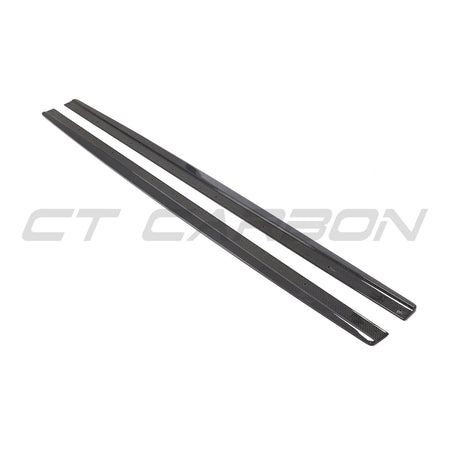 AUDI RS6 C7/C7.5 2013-2018 CARBON FIBRE SIDE SKIRTS-Side Skirts-CT CARBON-CT Carbon - High-quality carbon fiber and gloss black aerodynamic parts for premium sports and luxury vehicles.