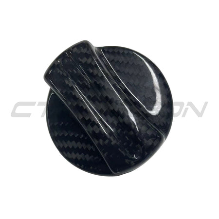 BMW 2010+ CARBON FIBRE FUEL CAP COVER-Accessories-CT CARBON-CT Carbon - High-quality carbon fiber and gloss black aerodynamic parts for premium sports and luxury vehicles.