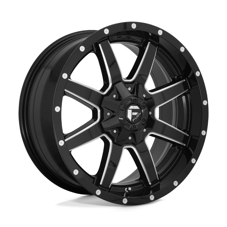 Fuel 1PC D610 MAVERICK 22x10 ET-24 6x135/5.5 Gloss Black Milled