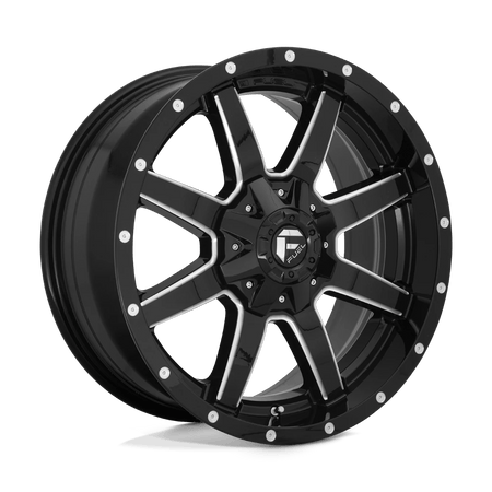Fuel 1PC D610 MAVERICK 20x12 ET-44 5x139.7/150 Gloss Black Milled