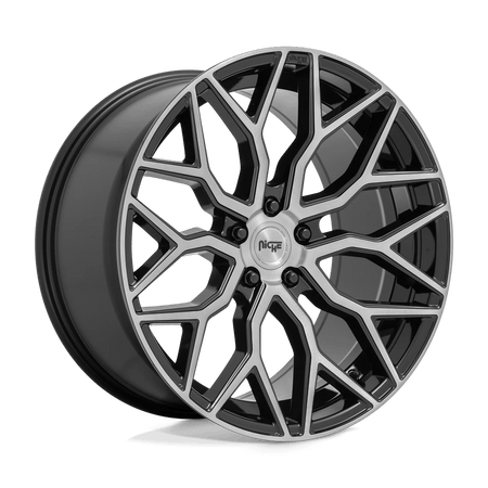 Niche 1PC M262 MAZZANTI 20x10.5 ET40 5x114.3 Gloss Black w/ Brushed Face