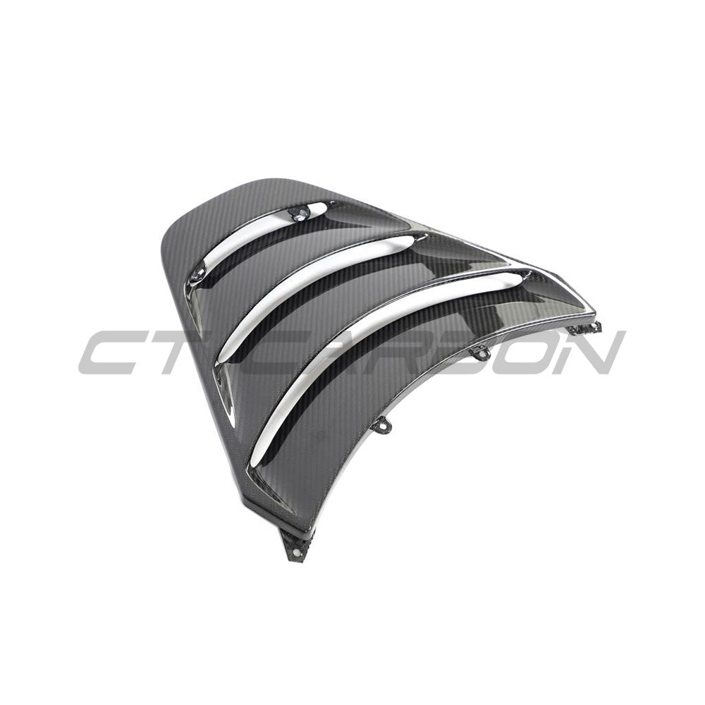 MCLAREN 720S CARBON FIBRE ENGINE COVER-Accessories-CT CARBON-CT Carbon - High-quality carbon fiber and gloss black aerodynamic parts for premium sports and luxury vehicles.