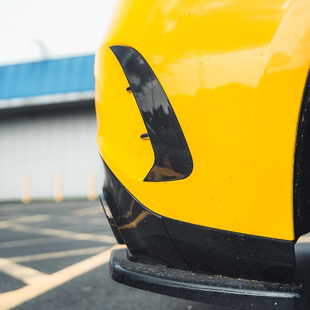 BLAK BY CT BUMPER CORNERS MERCEDES A-CLASS A35 V177 GLOSS BLACK REAR BUMPER CORNERS