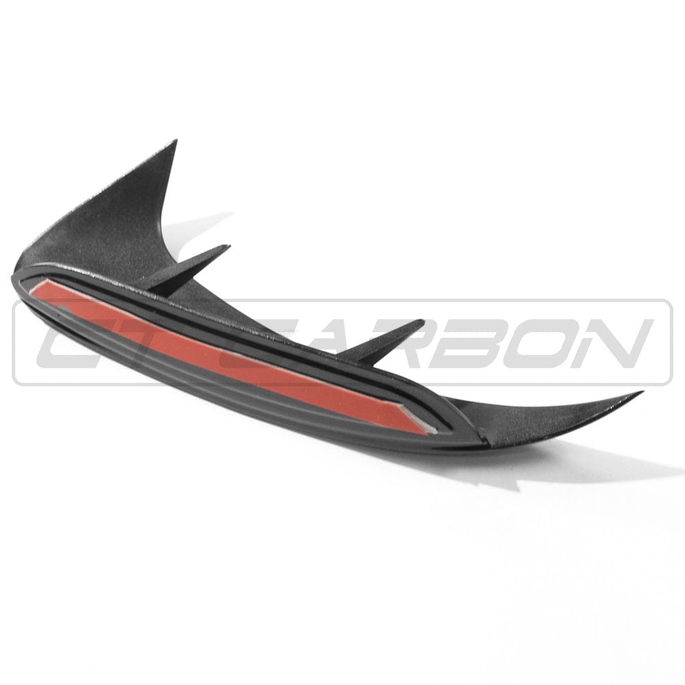 BLAK BY CT BUMPER CORNERS MERCEDES A-CLASS A35 V177 GLOSS BLACK REAR BUMPER CORNERS