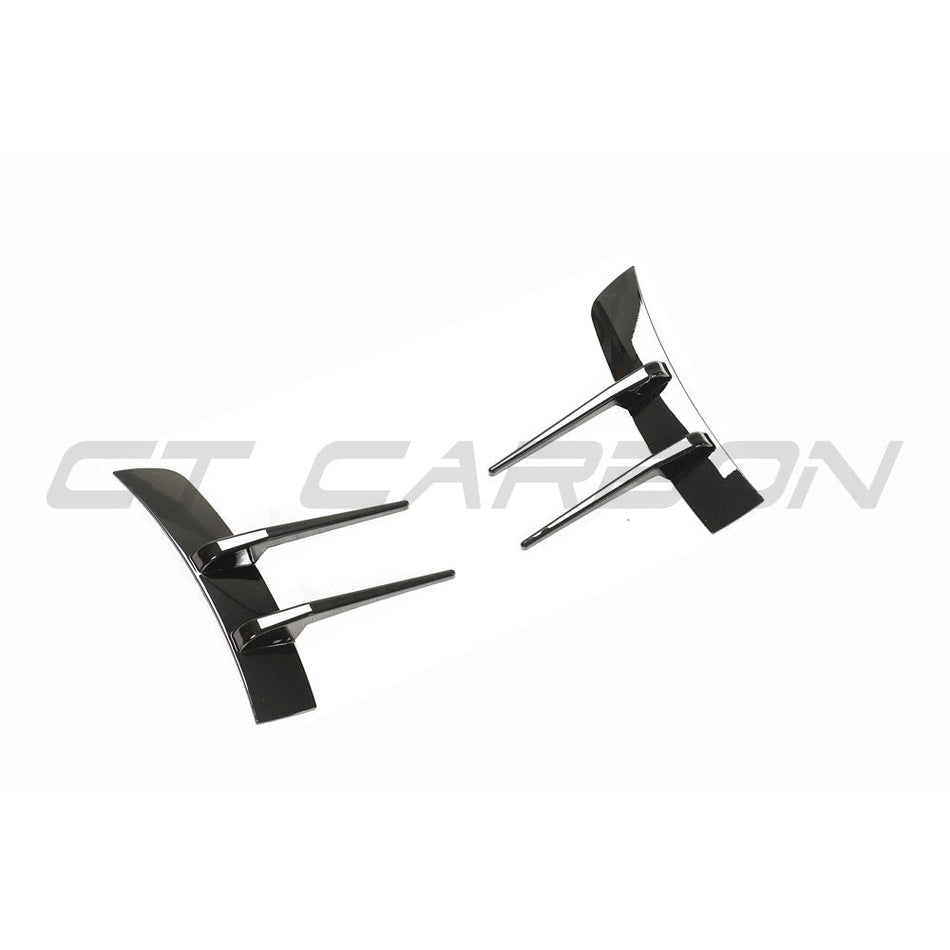 MERCEDES A-CLASS W177 & V177 2018-2022 GLOSS BLACK FRONT BUMPER TRIM