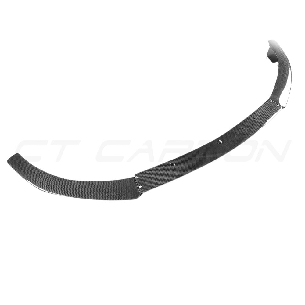 MERCEDES C63 W205 COUPE CARBON FIBRE SPLITTER - B-STYLE-Splitter-CT CARBON-CT Carbon - High-quality carbon fiber and gloss black aerodynamic parts for premium sports and luxury vehicles.