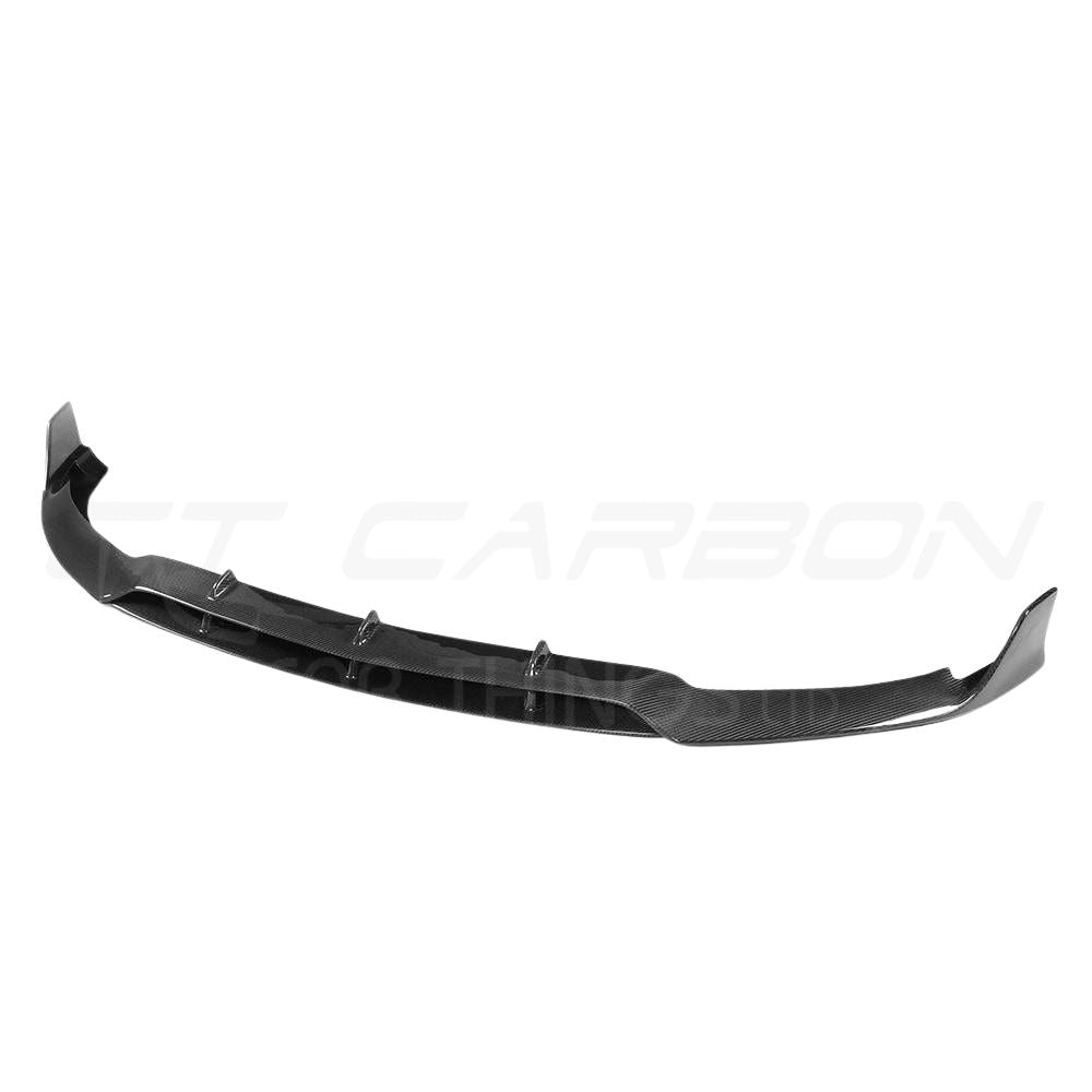 MERCEDES C63 W205 COUPE CARBON FIBRE SPLITTER - B-STYLE-Splitter-CT CARBON-CT Carbon - High-quality carbon fiber and gloss black aerodynamic parts for premium sports and luxury vehicles.