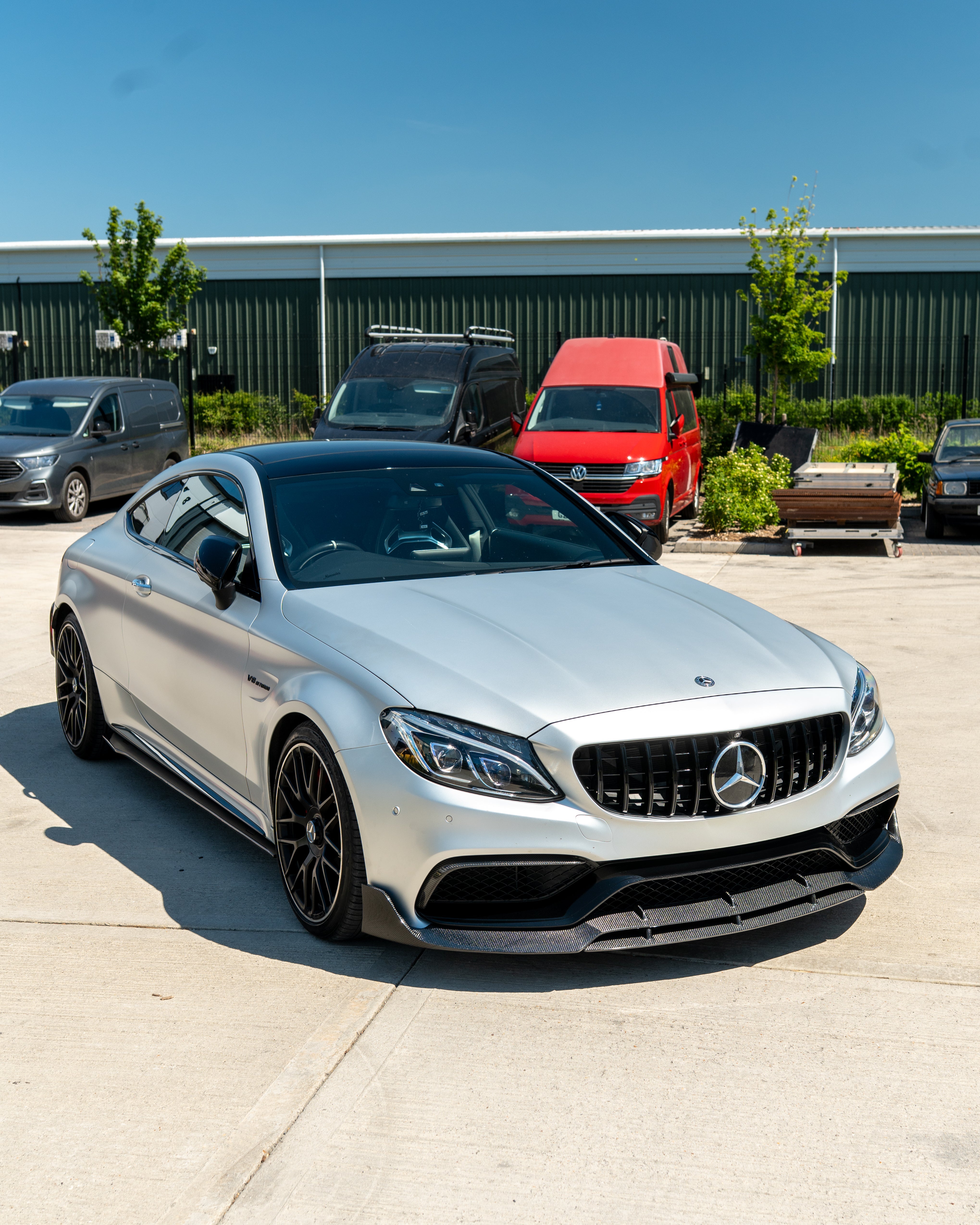 MERCEDES W205 C63 & C63S COUPE 2DR & SALOON 4DR CARBON SIDE SKIRTS - D STYLE-Side Skirts-CT CARBON-CT Carbon - High-quality carbon fiber and gloss black aerodynamic parts for premium sports and luxury vehicles.