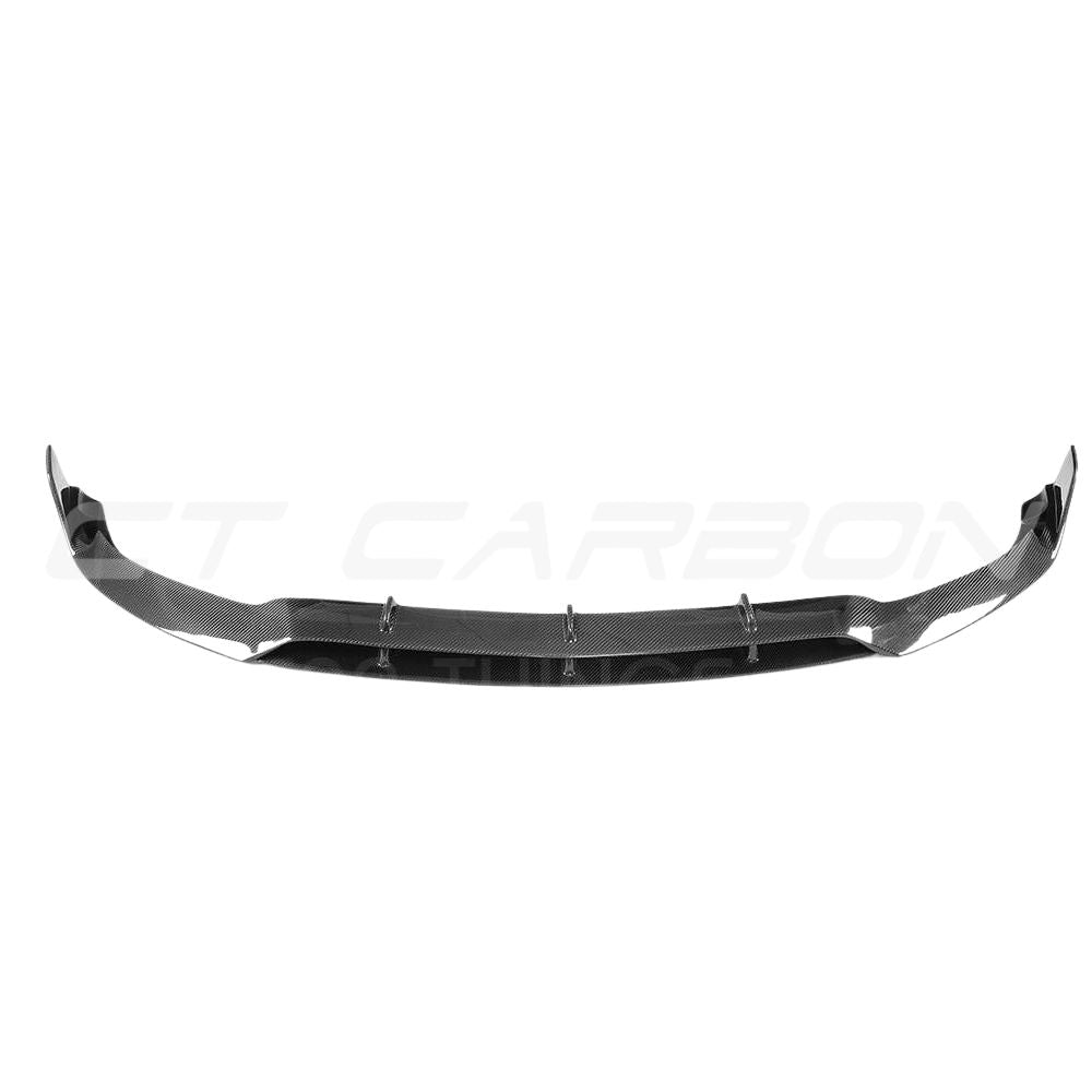MERCEDES C63 W205 COUPE CARBON FIBRE SPLITTER - B-STYLE-Splitter-CT CARBON-CT Carbon - High-quality carbon fiber and gloss black aerodynamic parts for premium sports and luxury vehicles.