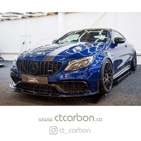 MERCEDES C63 W205 COUPE/CONVERTIBLE CARBON SPLITTER - ED1 STYLE