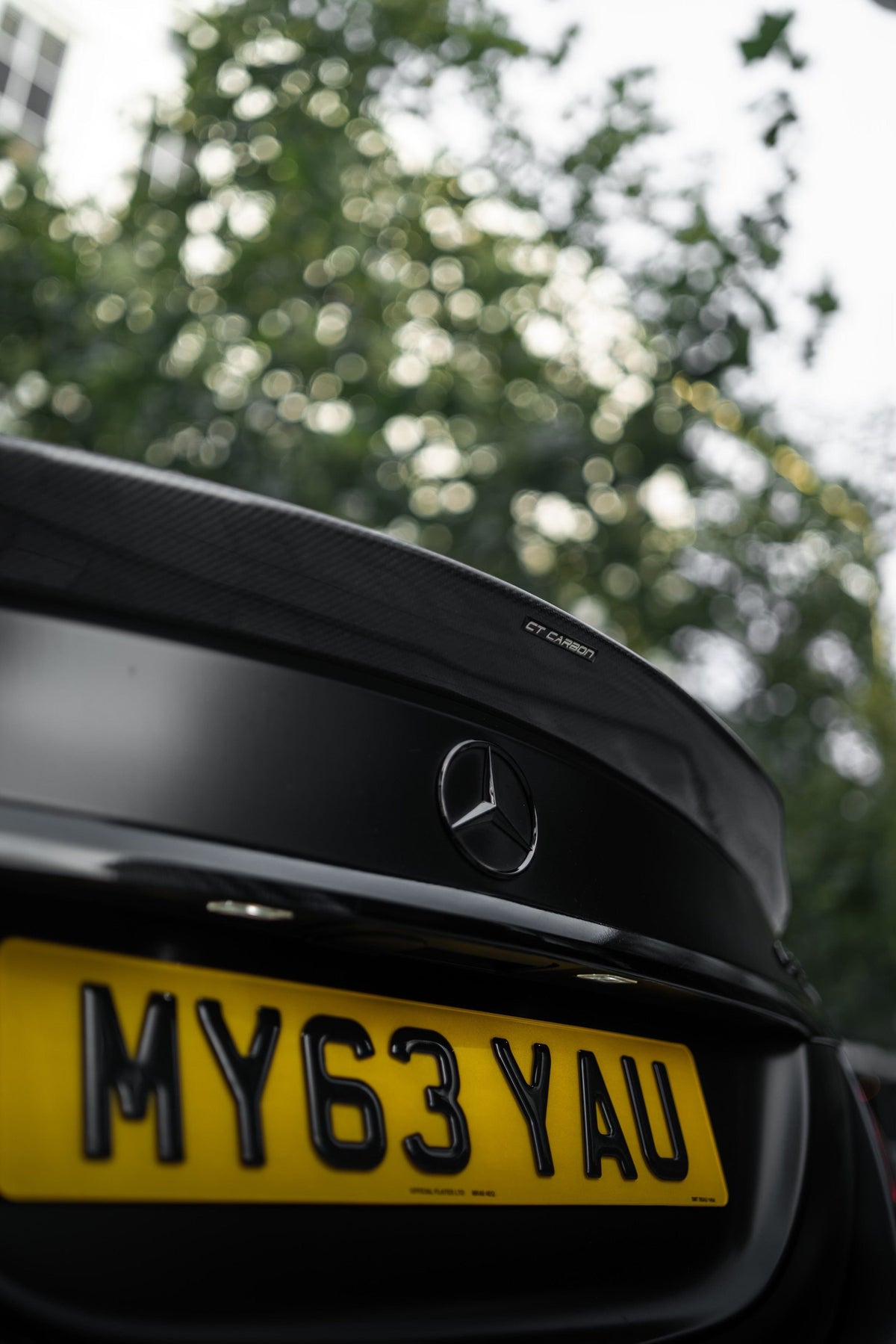 CT CARBON Spoiler MERCEDES C63/C63S W205 SALOON CARBON SPOILER - DUCKTAIL PS STYLE
