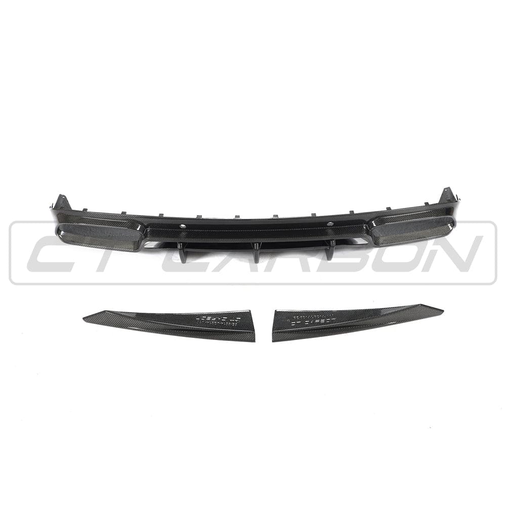 CT CARBON Diffuser MERCEDES W205 C63 FACELIFT COUPE/CONVERTIBLE 2DR CARBON FIBRE DIFFUSER - CT DESIGN