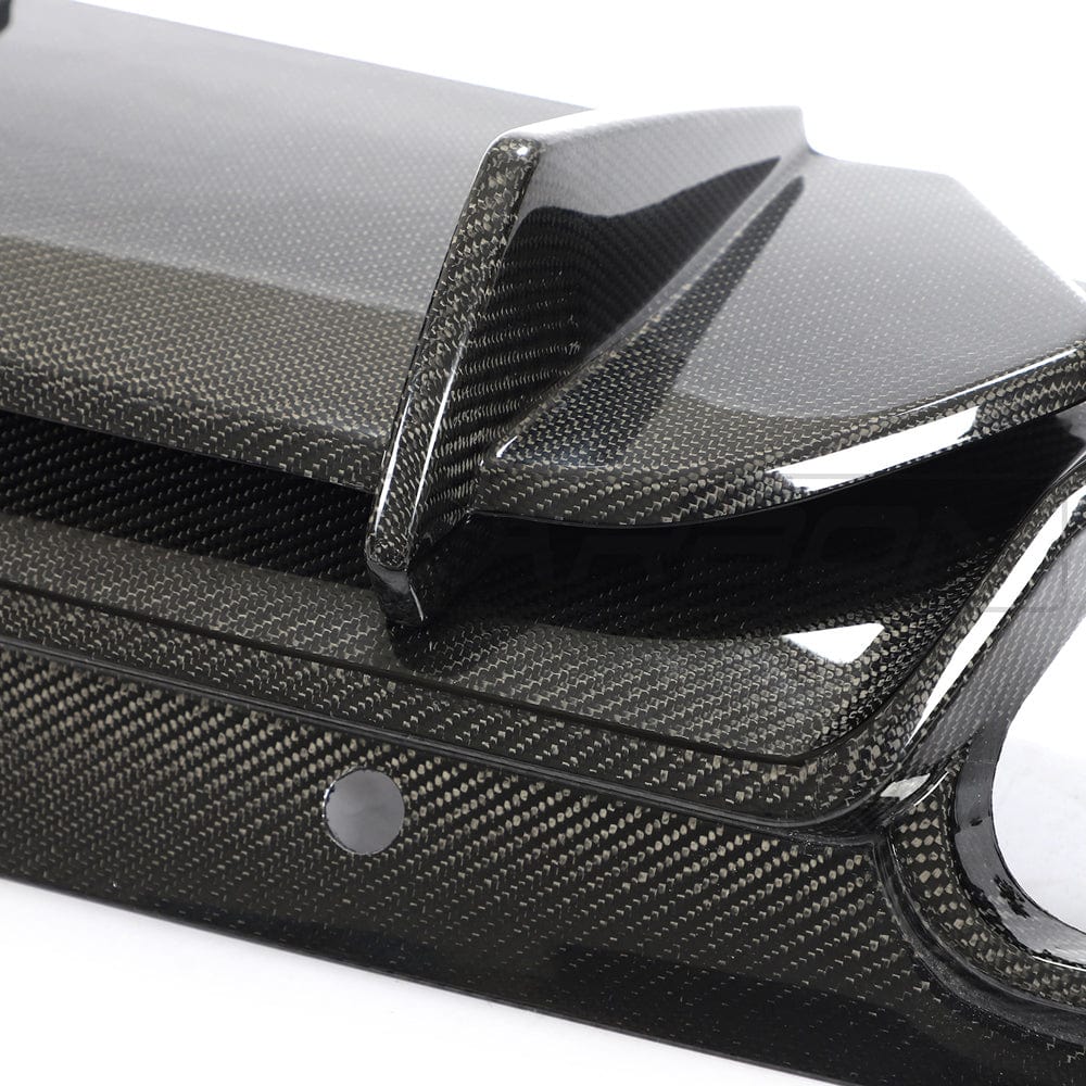 CT CARBON Diffuser MERCEDES W205 C63 FACELIFT COUPE/CONVERTIBLE 2DR CARBON FIBRE DIFFUSER - CT DESIGN